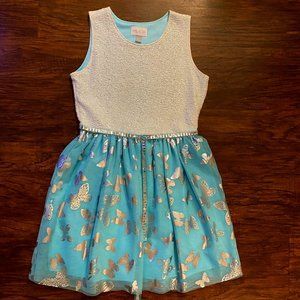Girls' Shimmer/Butterfly Dress